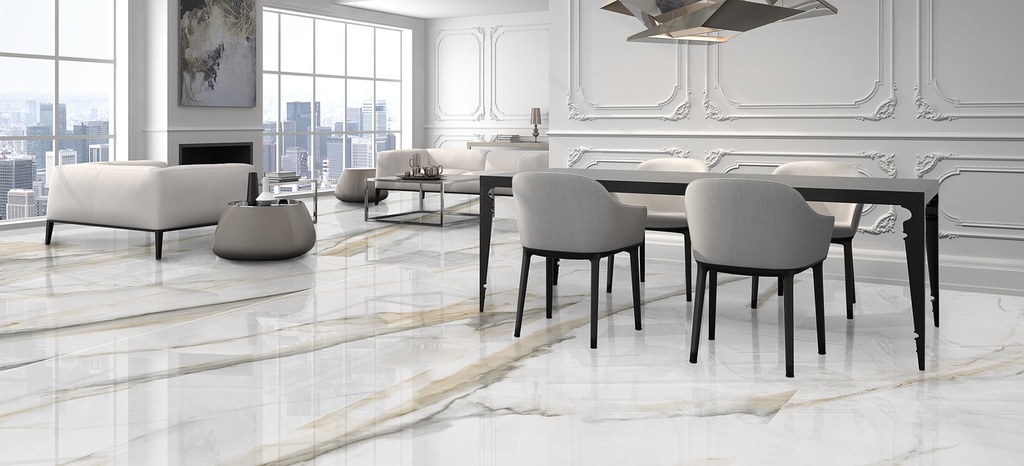 [MAT-ARKLAM-ATLANTIS-GOLD-POLISHED-1200-X-3000-X-6MM] Porcelaine — Atlantis Gold Polished 1200 x 3000 x 6mm