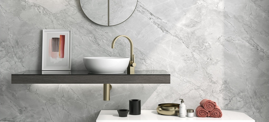 Porcelaine — Brazil Super White Hond 1200 x 3000 - 6mm