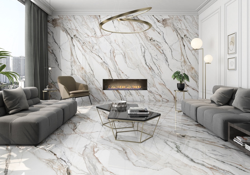 Porcelaine — Calacatta Paonazzo Polished 1200 x 3000 - 6mm