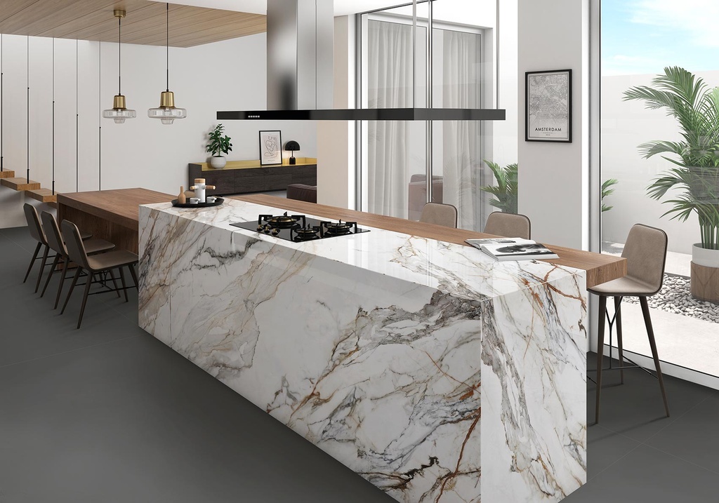 Porcelaine — Calacatta Paonazzo Polished 1500 x 3200 - 12mm