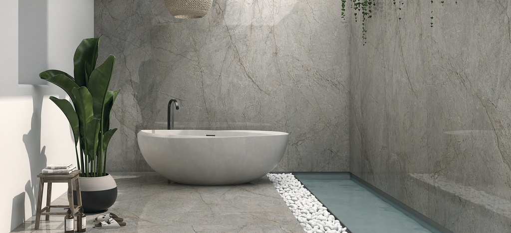 Porcelaine — Mystic Grey Polished 1200 x 3000 - 6mm