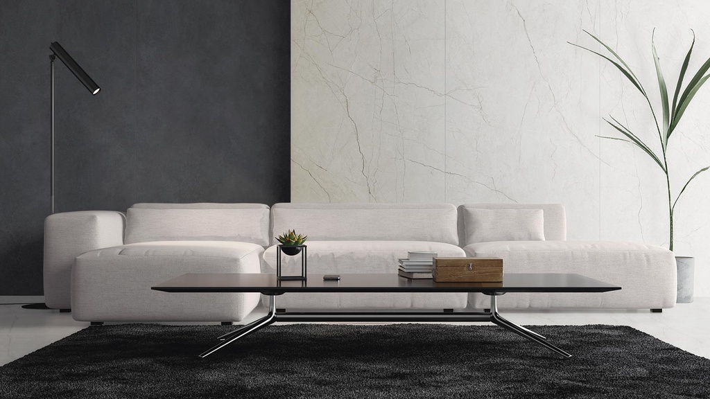 Porcelaine — Omnia White Hond 1200 x 3000 - 6mm