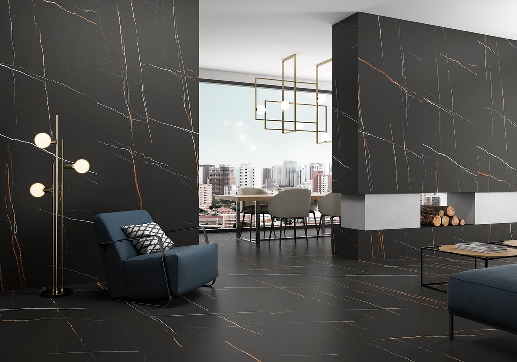 Porcelaine — Sahara Noir Silk 1000 x 3000 - 6mm