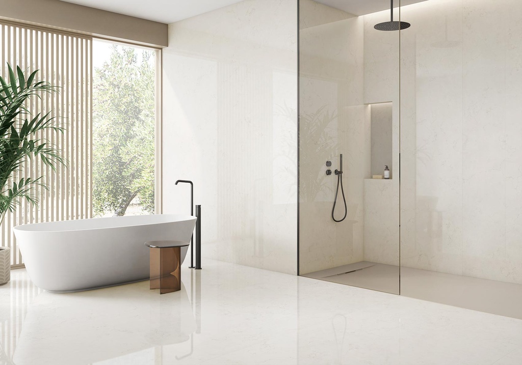 Porcelaine — Bianco Perlino Polished 1200 x 3000 - 6mm