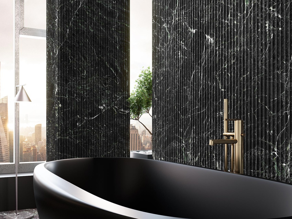 Feinsteinzeug — Caviar Green Decor 1200 x 3000 - 6mm